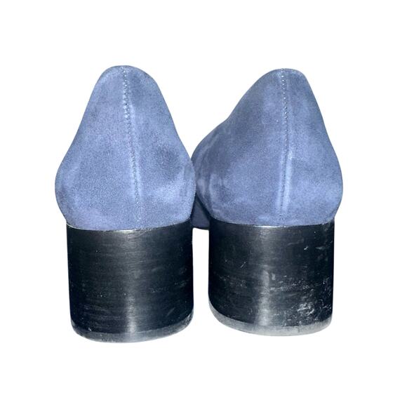 J. Jill Blue Suede Block Heel Pumps Women’s Size 10 Comfort Dress Shoes - Picture 4 of 12